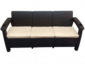 Диван Yalta Sofa 3 Set шоколадный в Костанае - kostanaj.magazinmebel.ru | фото - изображение 1