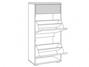 Комод для обуви 13.114 Куба в Костанае - kostanaj.magazinmebel.ru | фото - изображение 2