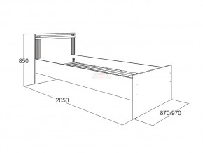 Кровать одинарная Ольга 18 900 в Костанае - kostanaj.magazinmebel.ru | фото - изображение 2