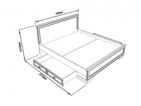 Кровать S320-LOZ/180 с выкатными тумбами Кентаки каштан в Костанае - kostanaj.magazinmebel.ru | фото - изображение 2