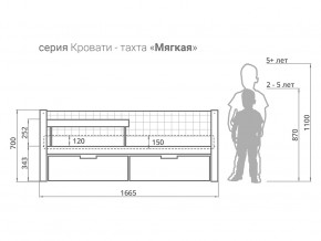 Кровать-тахта мягкая Svogen с ящиками и бортиком бежево-белый в Костанае - kostanaj.magazinmebel.ru | фото - изображение 2