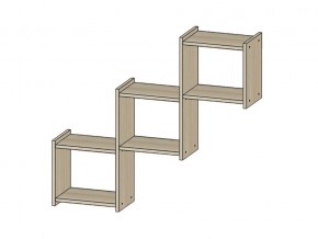 Полка Квадро ясень шимо светлый в Костанае - kostanaj.magazinmebel.ru | фото