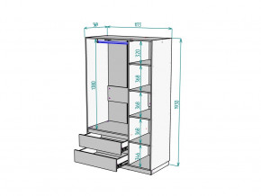 Шкаф Malta light H298 Белый в Костанае - kostanaj.magazinmebel.ru | фото - изображение 2